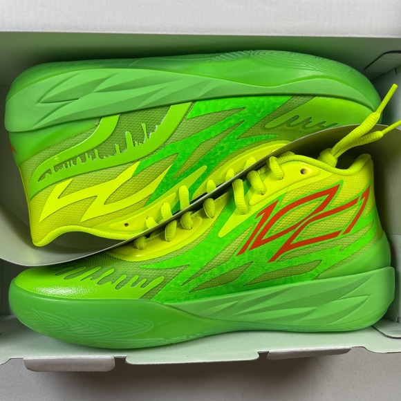 Puma LaMelo Ball MB.02 Nickelodeon Slime Sneakers Mens 10 Green Basketball Shoes
